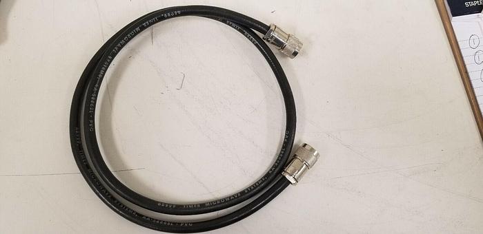 Used Times Microwave N Male to N Male Cable Assembly 4 Feet