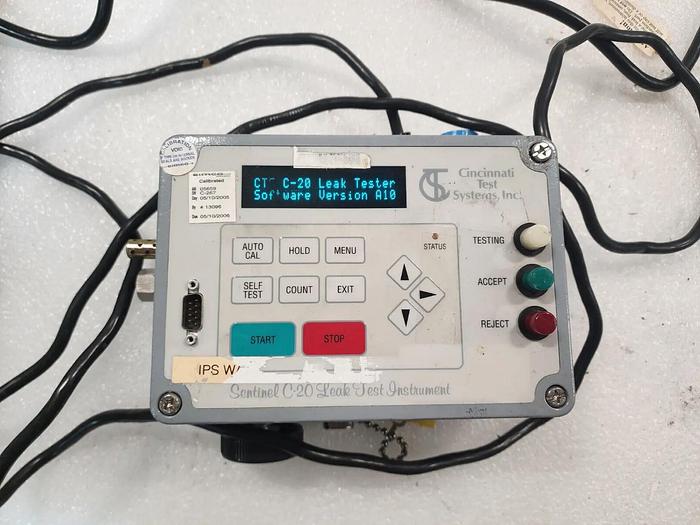 Used Cincinatti Test Systems Sentinel C-20 Leak Test Instrument Unit #6