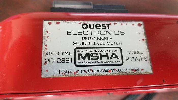 Used Quest Electronics 211A/FS Permissable Sound Level Meter