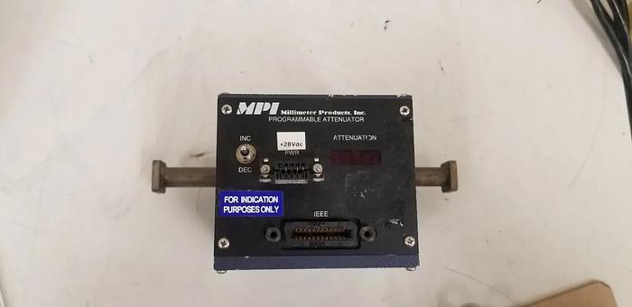 Used Millimeter Products 511K/595 Rev.4 Waveguide Programmable Attenuator