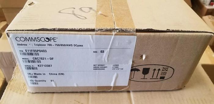Commscope CBC7821-DF Triplexer 700-750/850/AWS DCpass NEW!!