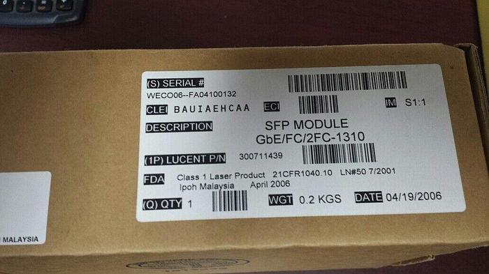 Lucent 300711439 SFP Module GbE/FC/2FC-1310 NEW!