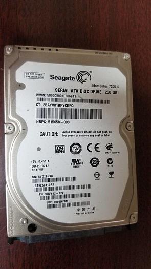 Used Seagate ST9250410AS 250GB 2.5" SATA Drive