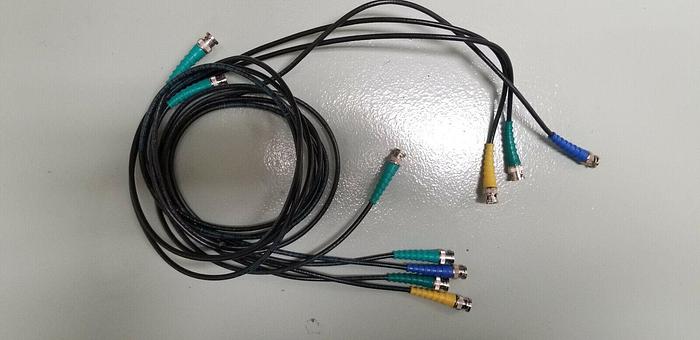 Used Color Coded BNC Cables Lot of 5