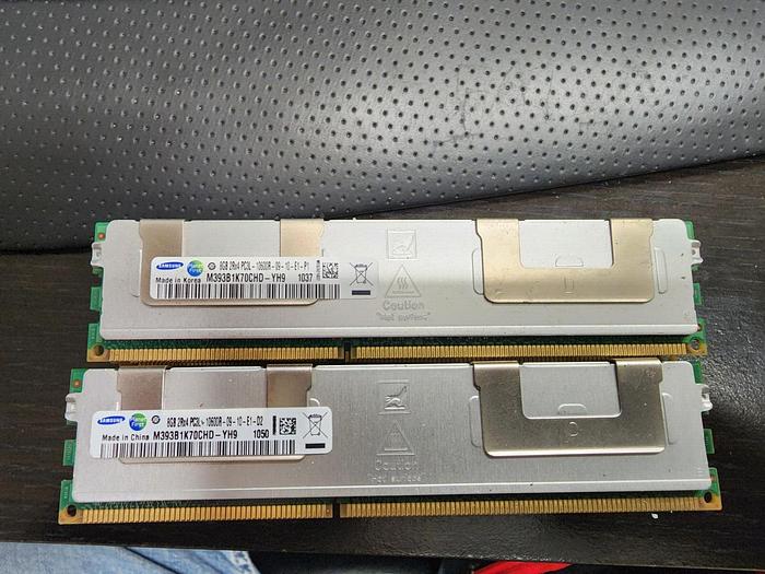 Used Samsung M393B1K70CHD-YH9 8GB 2Rx4 PC3L-10600R-09-10-E1-D2 Lot of 12