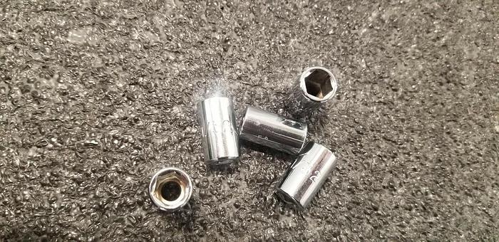 Used PROTO 1/4" Drive 11/32" 6 point Sockets Lot of 5 Set #1