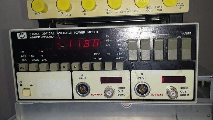 Used HP 8152A Optical Average Power Meter