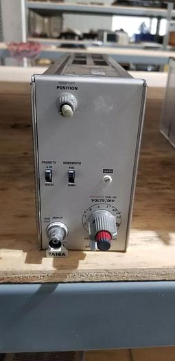 Used Tektronix 7A16A Amplifier Plug In Unit #1 READ!