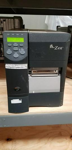 Used Zebra Z4M Barcode Printer Unit #1