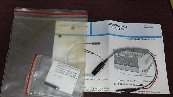 Used HP 10017-67603 .025 Coaxial Adapter