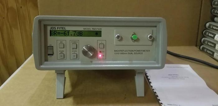 Used JDS Fitel RM3750B Backreflection/Power Meter 1310/1550nm Dual Source