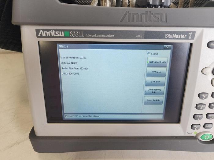 Used Anritsu S331L SiteMaster 4GHz Cable and Antenna Analyzer Unit #3