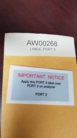 Agilent AW00268 Label NEW