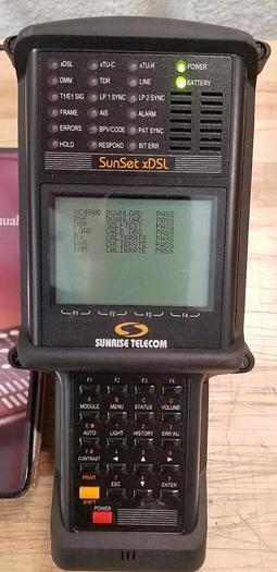 Used Sunrise Telecom SunSet xDSL with Manual READ!!