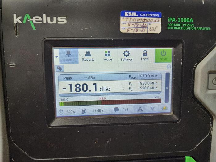 Used KAELUS IPA-1900A Portable PIM Tester Unit #7