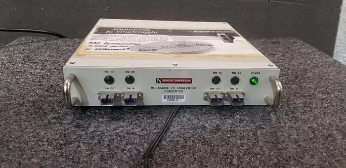 Used N Base Switch Communications MM-SM Fiber Converter Unit #2