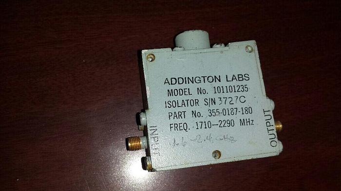 Used Addington Labs 101101235 Microwave Isolator