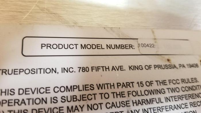 Used TruePosition 100422 GPS Locator