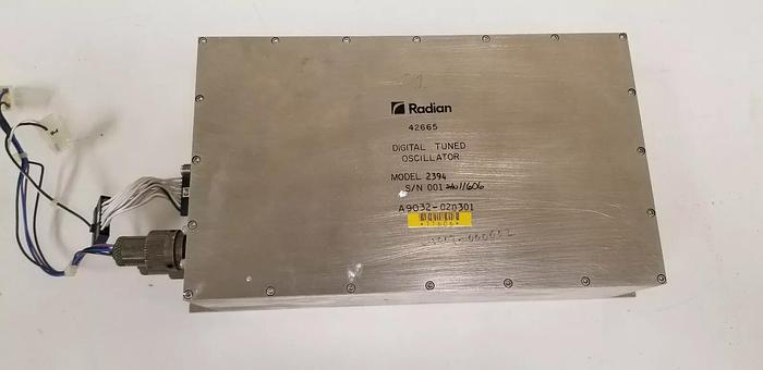 Used RADIAN Model 2394 Digital Tuned Oscillator