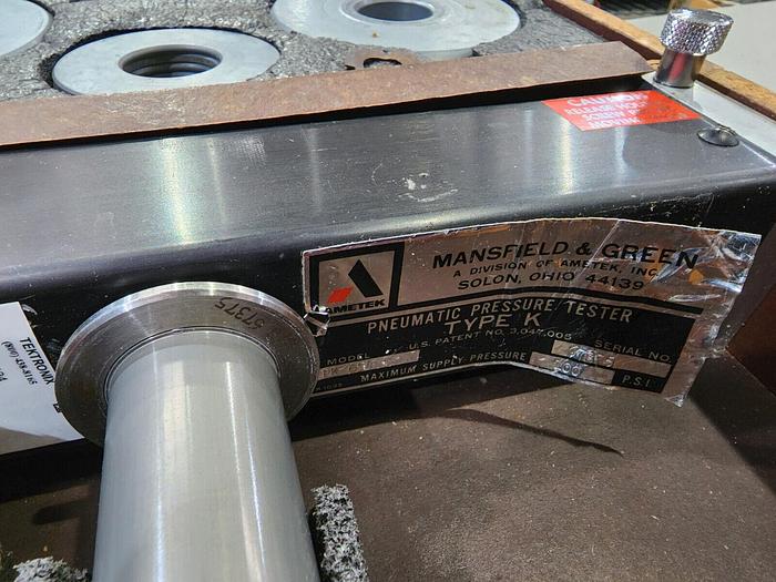 Used Mansfield & Green Type K Pneumatic Pressure Tester