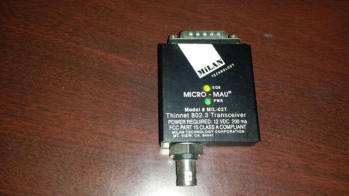 Used Milan Technology MIL-02T Thinnet 802.3 transceiver