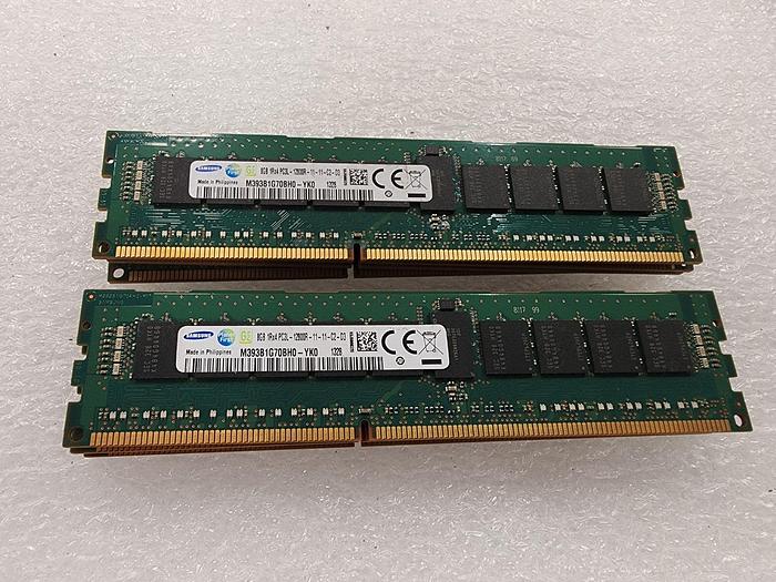 Used Samsung M393B1G70BH0-YK0 8GB 1Rx4 PC3L-12800R-11-11-C2-D3 Lot of 8
