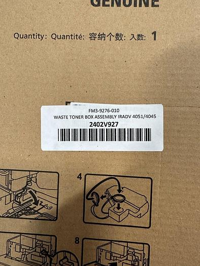 Canon FM3-9276-010 Waste Toner Box Assembly IRADV 4051/4045