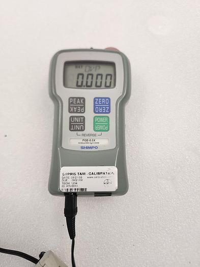 Used SHIMPO FGE-0.5X Digital Force Gauge