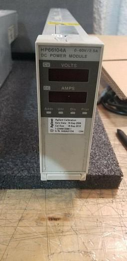Used HP/Agilent 66104A DC Power Module 0-60V/0-2.5A Unit #9