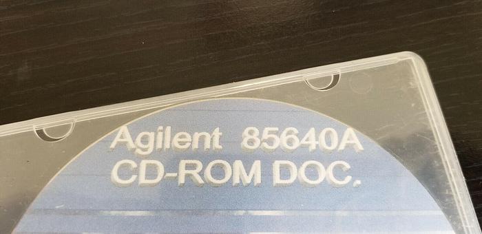 Used Agilent 85640A CD-ROM DOC.