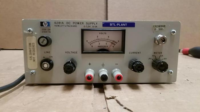 Used HP 6281A DC Power Supply 0-7.5V,0-5A GOOD!