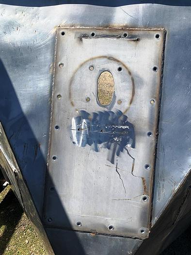 Used Hopper, 150 CF, S/st, 70" x 72" x 40", Frame #S743945