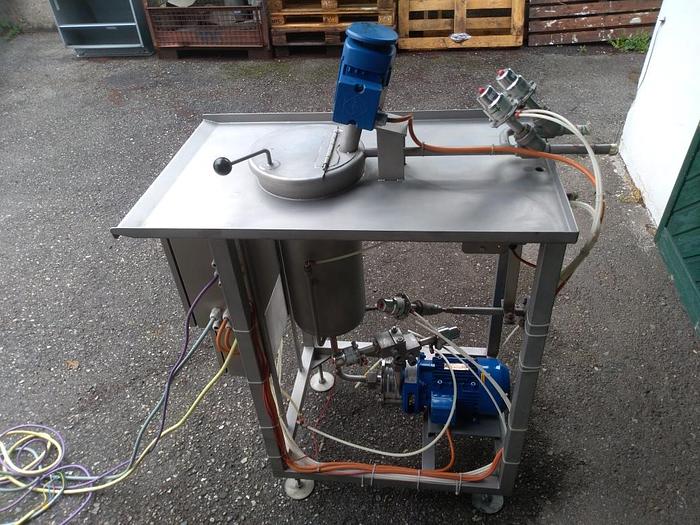 Edelstahl Mischanlage, Pumpe, Steuerung, neuwertig -90%
