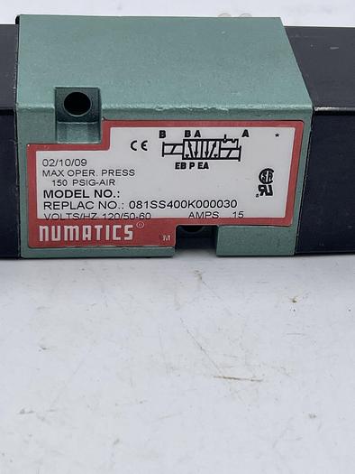 Used NUMATICS 081SS400K000030