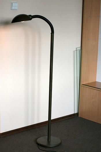 Used 1 x Vintage DDR office floor lamp , Well preserved , Bundeswehr , ideal for dealers