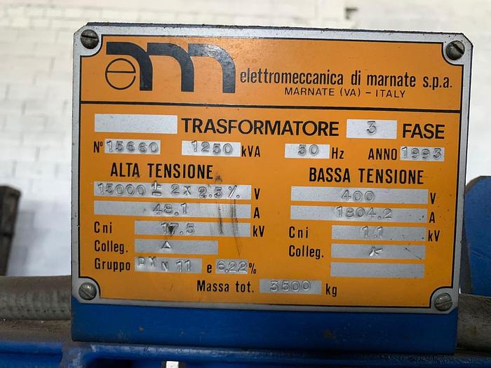 Used  ***  Electric Power Transformer #4250-5