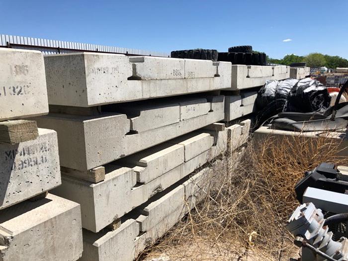 Used HB18242 rail crossing smooth concrete precast placers