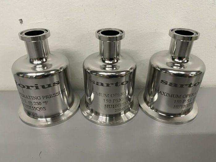 Used Sartorius Stainless Steel Filter Housing Cap Part# HU10GJIX55Q0S 150 PSI @ 250F
