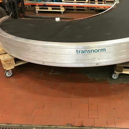 Gebraucht TRANSNORM Kurven Gurtförderer/ Förderband Kurve 180° 1600-105 helix