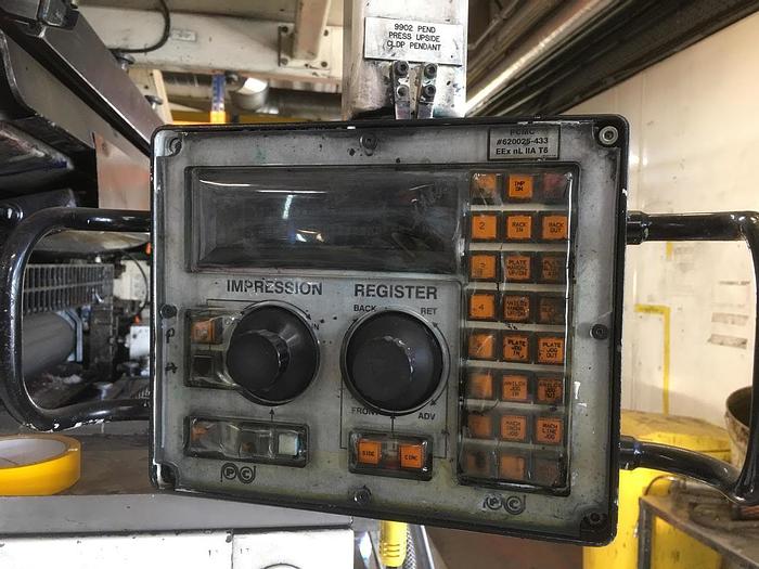 Used 40" (1.0M) PCMC VISION MAX 8 COLOR FLEXOGRAPHIC CI PRINTING PRESS