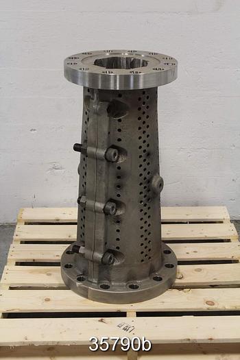 Used METSO FEEDMAX STANDARD SCREW PIPE FOR ADI SCREW FEEDER, PART # U0008970690, STAINLESS STEEL, FOR CD70/76 REFINER, UNUSED STOREROOM SPARE, Material: STAINLESS STEEL, Mfg: METSO, Model: FEEDMAX #35790