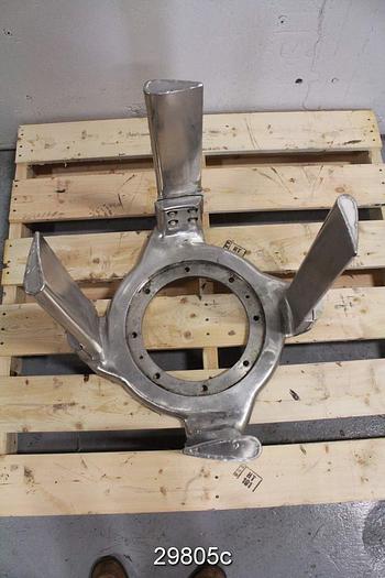 Used Bird 10 Pressure Screen 4 Foil Rotor #29805