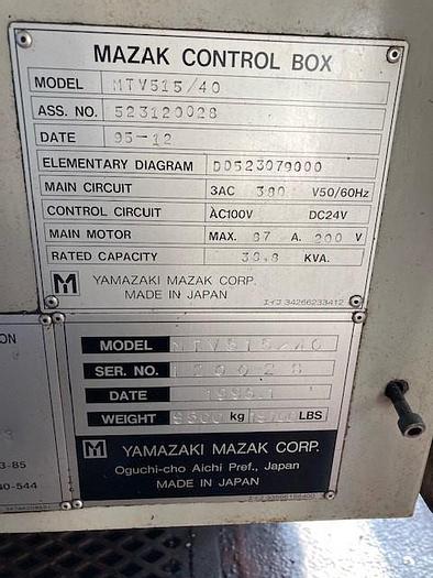Utilisé Centre d’usinage vertical palettisé Mazak V-515/40 palettisé