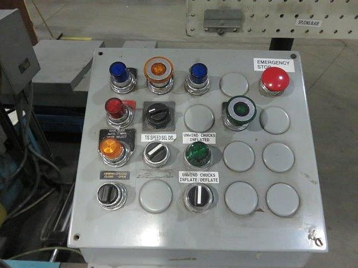 Used 1996 96" CAMERON CENTER SURFACE DUPLEX SLITTER REWINDER