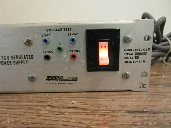 Used GRASS RPS7C8B REGULATED POWER SUPPLY 115V 50/60HZ