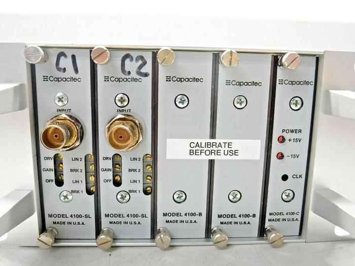 Used Capacitec 400 Series, 4100-SL (x2), 4100-B (x2), 4100-C