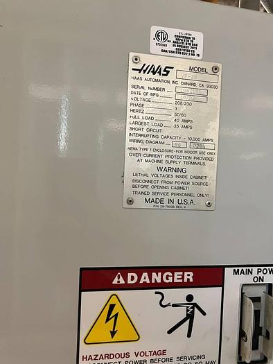 Used 2007 HAAS VF-2 4-Axis CNC Vertical Machining Center