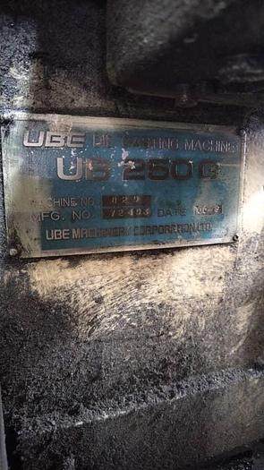 Used UBE 250T Year 2000 Sept  