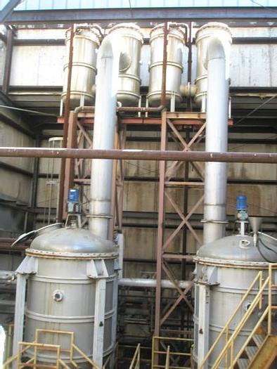 Used Evaporator, 2,000 Gallon, Alloy, 6' X 8', Agit, Coil, (2) #L738333