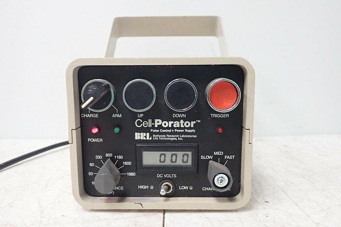 Used BRL Life Technologies Cat Series 1600 Cell-Porator Pulse Control + Power Supply